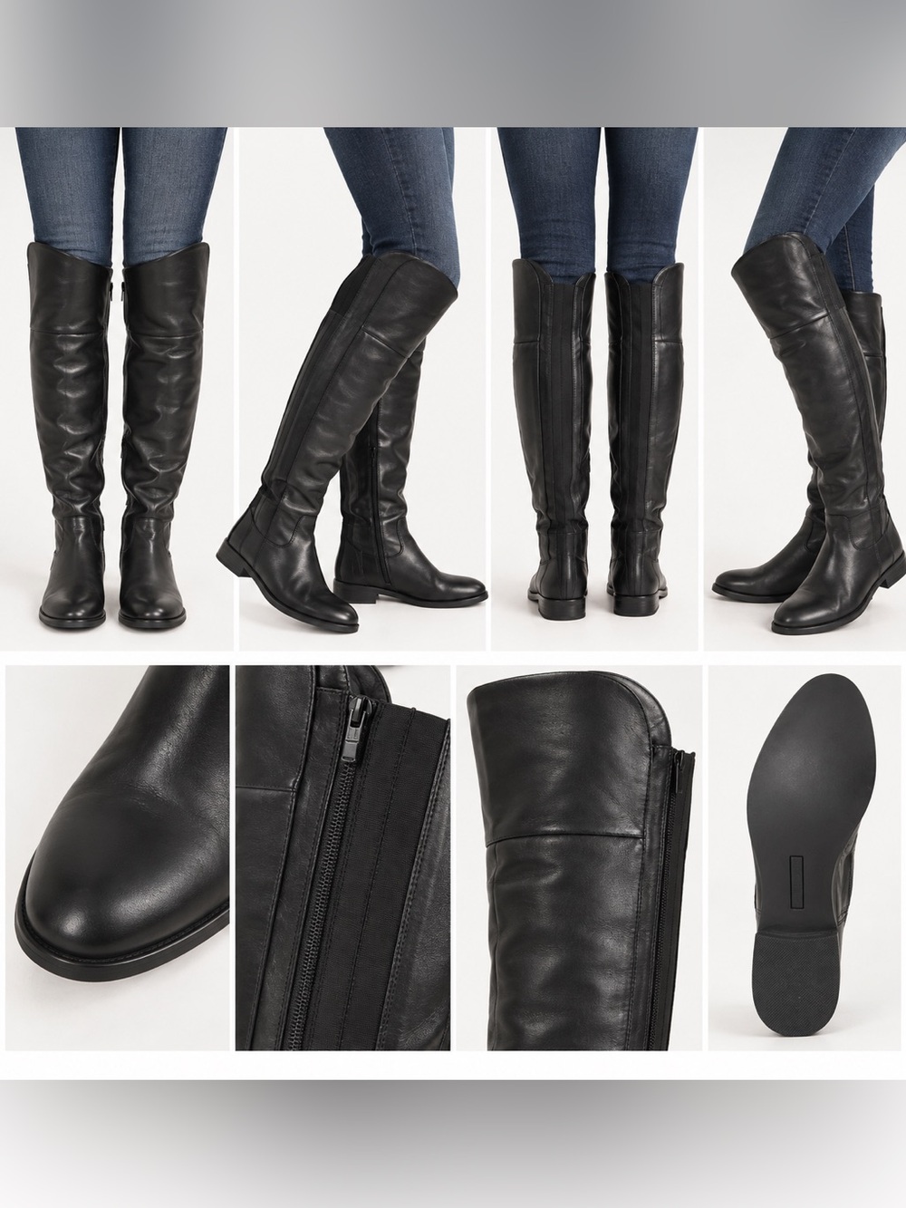 Black Tall Knee-High Boots – Women’s Size 10W - Lane Bryant